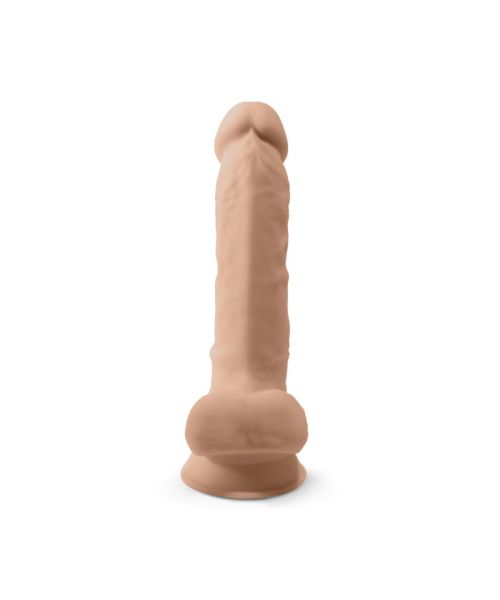 Фалоімітатор SilexD Tomas Flesh (MODEL 1 size 9in), двошаровий, силікон + Silexpan, діаметр 4,9см