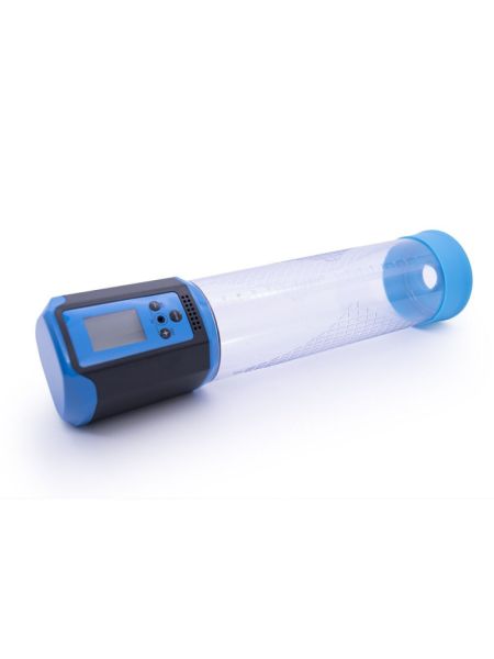Автоматична вакуумна помпа Men Powerup Passion Pump Blue, LED-табло, перезаряджувана, 8 режимів
