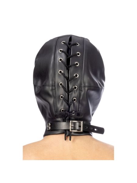 Капюшон для БДСМ з відкритими очима і ротом Fetish Tentation Open mouth and eyes BDSM hood