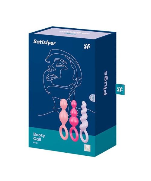 Набір анальних іграшок Satisfyer Plugs (set of 3) - Booty Call, макс. діаметр 3 см