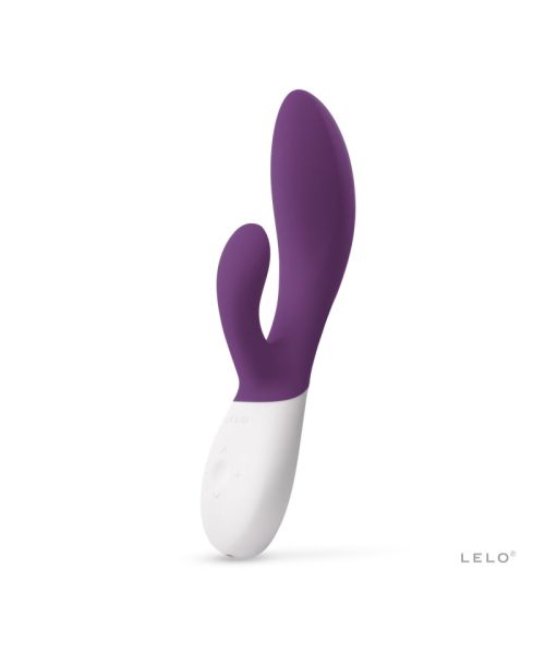 Вібратор-кролик LELO Ina Wave 2 Plum, манливий рух стовбура + вібрації