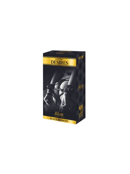 Набір аксесуарів БДСМ Alive Secret Desires Black Kit (8 pcs)