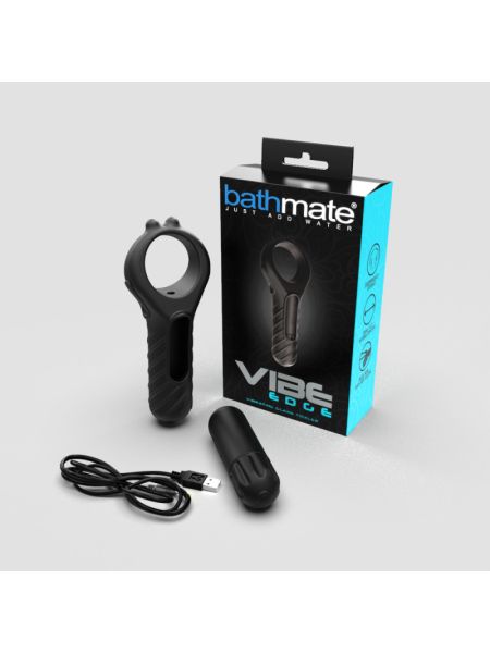 Ерекційне кільце з віброкулею Bathmate Vibe Edge перезаряджається, 10 режимів