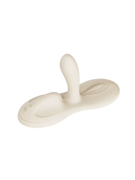 Sit-on-top смарт-вібратор Zalo – Flora Smart Vibrating Pad Ivory White, 9 моторів