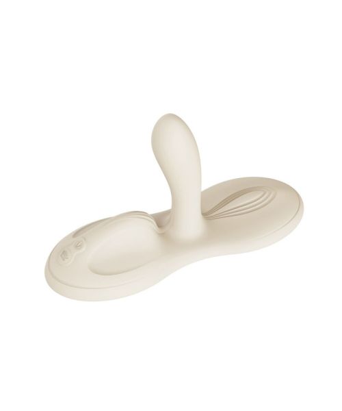 Sit-on-top смарт-вібратор Zalo – Flora Smart Vibrating Pad Ivory White, 9 моторів