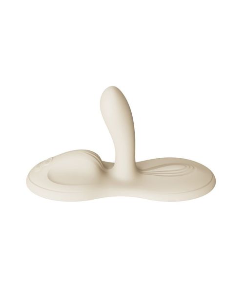 Sit-on-top смарт-вібратор Zalo – Flora Smart Vibrating Pad Ivory White, 9 моторів