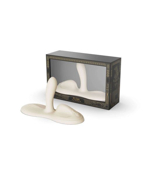 Sit-on-top смарт-вібратор Zalo – Flora Smart Vibrating Pad Ivory White, 9 моторів