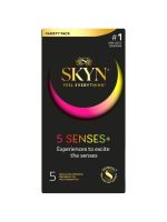 Безлатексні преміум-презервативи SKYN 5 Senses, 5 видів (5 шт)