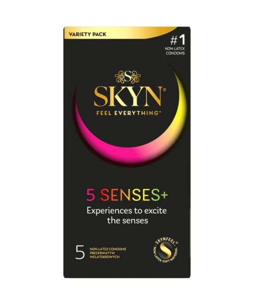 Безлатексні преміум-презервативи SKYN 5 Senses, 5 видів (5 шт)