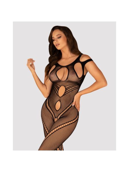 Бодістокінг Obsessive Bodystocking G322 S/M/L, фантасмагорично-силуетний крій