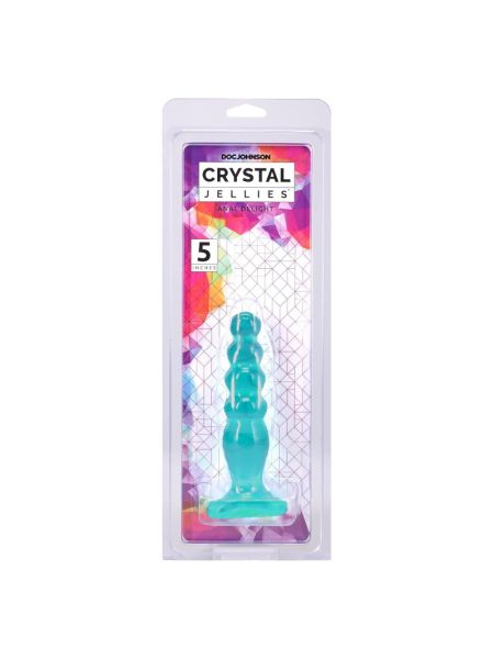 Дилдо Doc Johnson Crystal Jellies - Anal Delight - 5 Inch - Teal