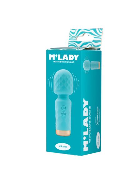 Вібромасажер M’Lady Mini Vibrating Wand Teal