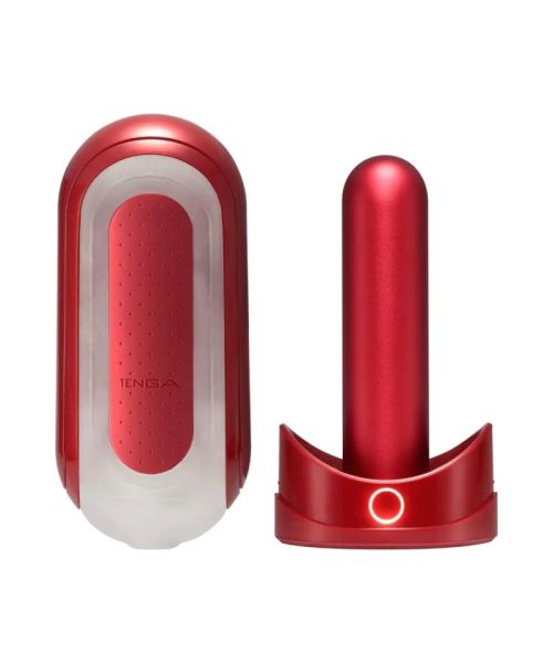 Набір мастурбатора із нагрівачем Tenga Flip Zero Red + Flip Warmer