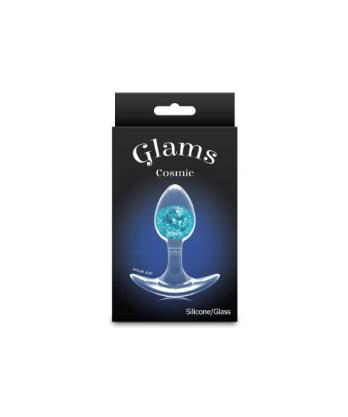 Анальна пробка NS Novelties Cosmic Glams - Small - Blue