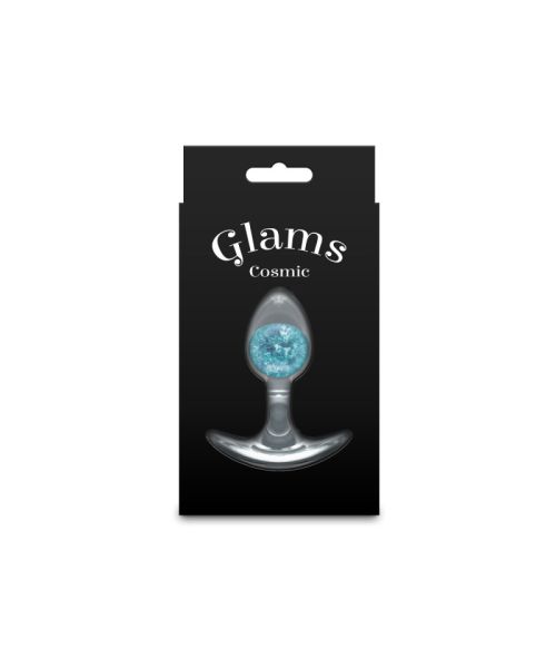 Анальна пробка NS Novelties Cosmic Glams - Small - Blue