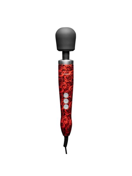 Вібромасажер DOXY Die Cast ROSE PATTERN, дуже потужний, живлення 220В, металевий корпус
