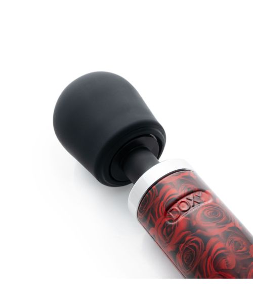 Вібромасажер DOXY Die Cast ROSE PATTERN, дуже потужний, живлення 220В, металевий корпус
