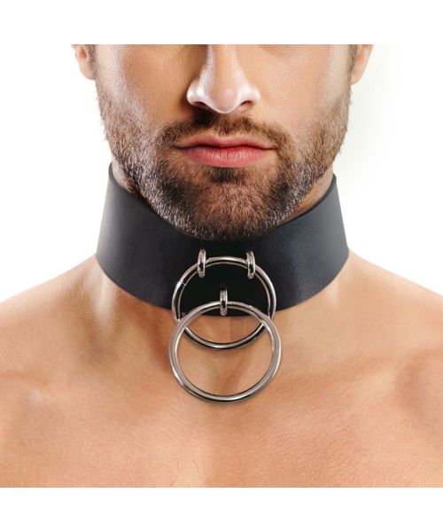 Чоловічий чокер із натуральної шкіри Art of Sex - Zane Collar