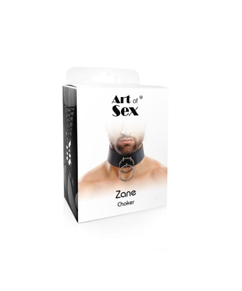 Чоловічий чокер із натуральної шкіри Art of Sex - Zane Collar