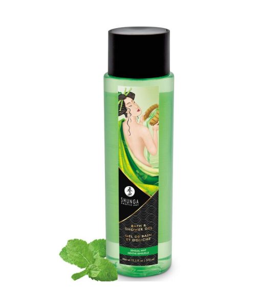 Гель для ванни та душу Shunga Sensual Mint, 370 мл, з рослинними оліями та вітаміном Е
