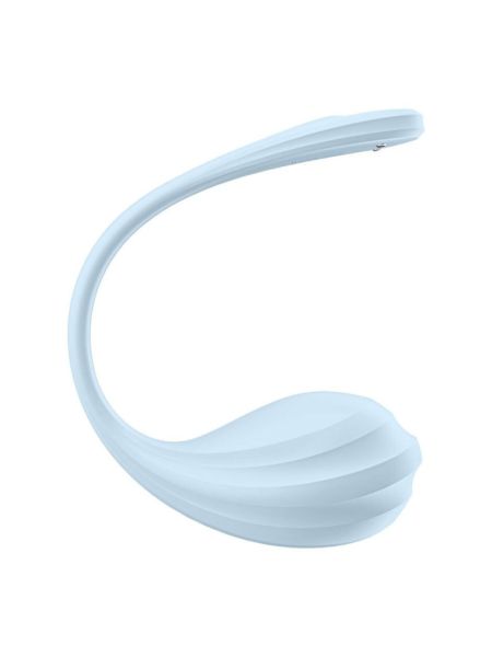 Смарт-віброяйце Satisfyer Smooth Petal Connect App Light Blue