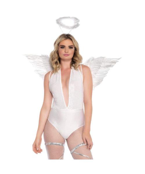 Крила ангела Leg Avenue Marabou Feather Angel Wings, справжнє пір'я