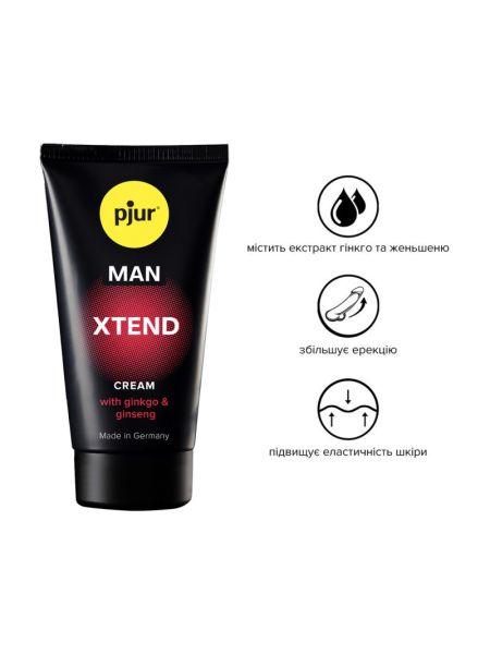 Крем-стимулятор для пеніса pjur MAN Xtend Cream 50 мл, з екстрактами гінкго та женьшеню