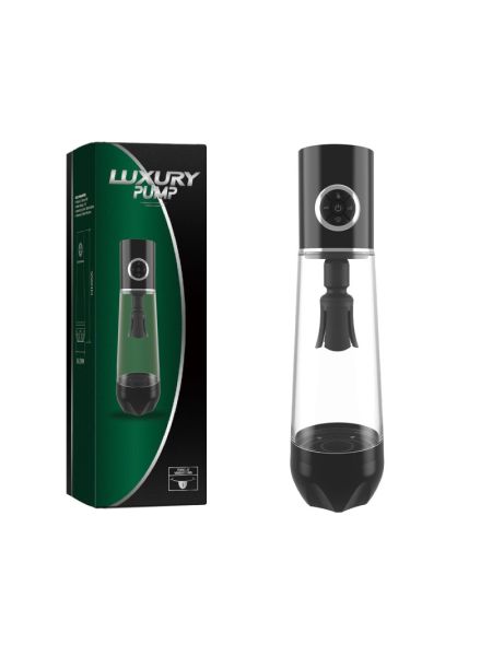 Автоматична вакуумна помпа Men Powerup Luxury Pump з вібромасажем