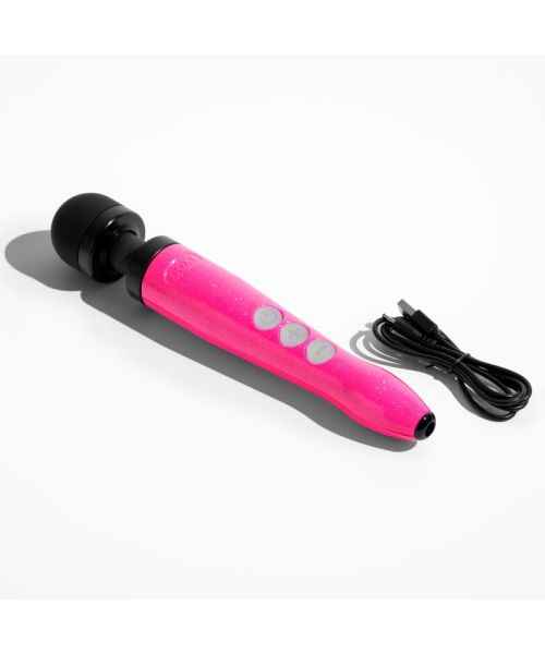 Вібромасажер DOXY Die Cast 3R Hot Pink, дуже потужний, перезаряджуваний, металевий корпус