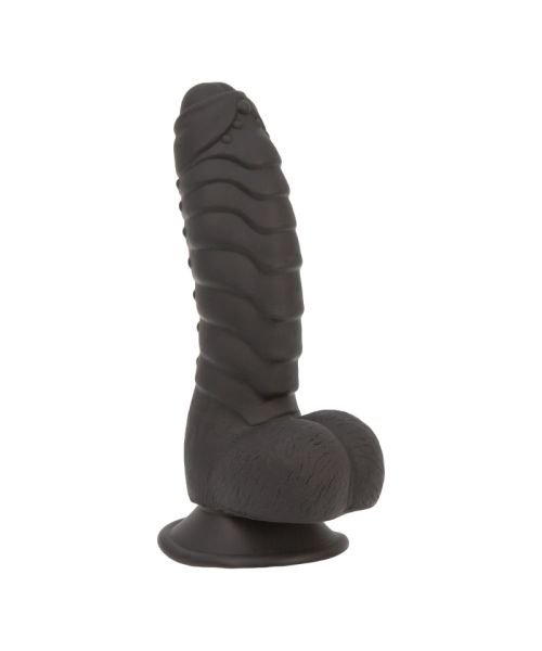 Фалоімітатор ADDICTION Ben 7" Dildo With Balls Black, віброкуля в подарунок
