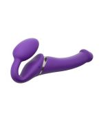 Безремінний страпон з вібрацією Strap-On-Me Vibrating Violet M, діаметр 3,8 см, пульт ДК, регульований