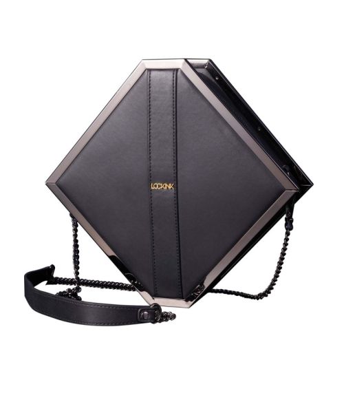 Сумка для секс-іграшок LOCKINK Mysterious Square Kink Bag, чорна, набір для бондажу в комплекті