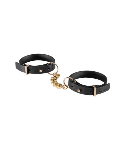 Наручники з екошкіри Bijoux Indiscrets Maze – Thin Handcuffs Black
