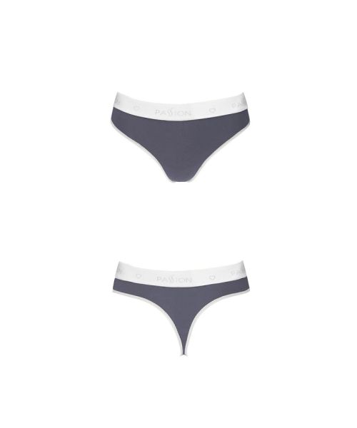 Спортивні трусики-стрінги Passion PS007 PANTIES S, dark grey