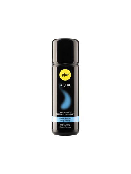 Лубрикант на водній основі pjur Aqua 500 мл, ефект оксамитової шкіри без прилипання
