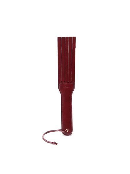 Двосторонній паддл Liebe Seele Wine Red Spanking Paddle, натуральна шкіра