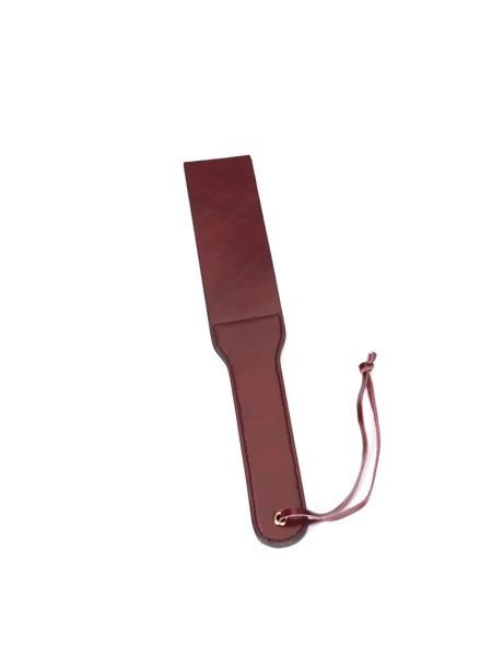 Двосторонній паддл Liebe Seele Wine Red Spanking Paddle, натуральна шкіра