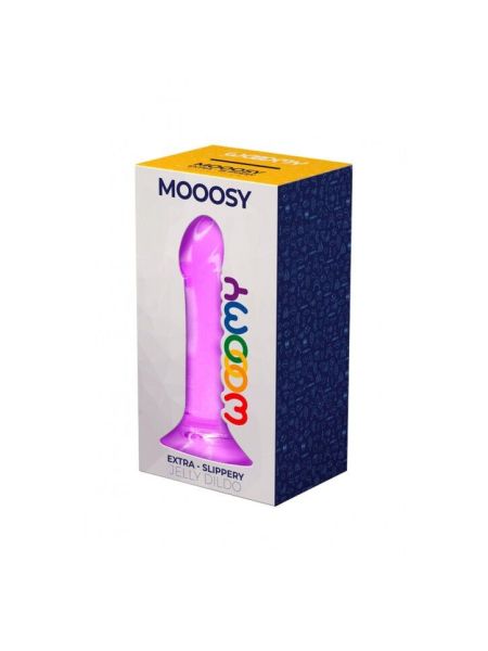 Дилдо Wooomy Mooosy, з присоскою, сумісний з трусиками для страпона, довжина 18 см, діаметр 4,5 см