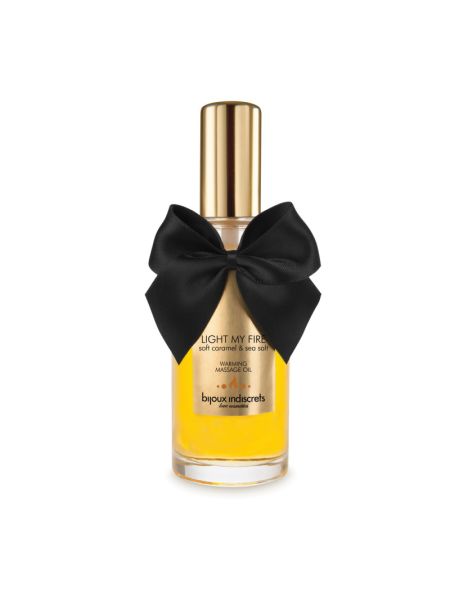 Розігрівальна олія Bijoux Indiscrets Light my Fire – Caramel&Sea salt