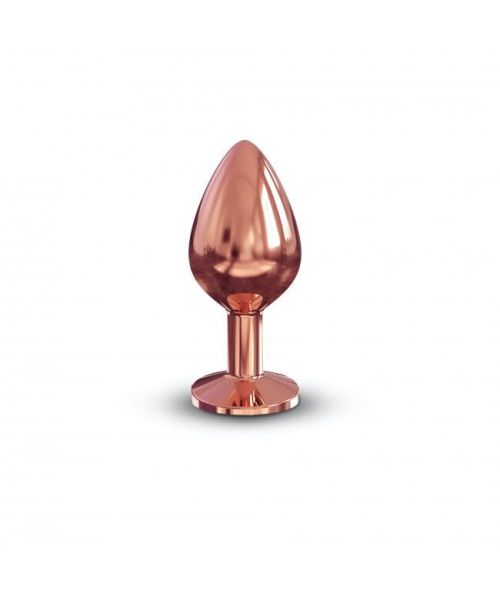 Металева анальна пробка із прикрасою у вигляді кристалу Dorcel - Diamond Plug M