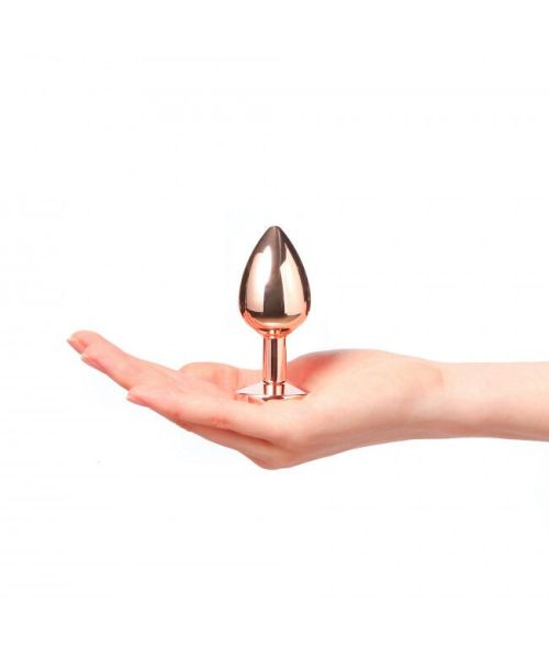 Металева анальна пробка із прикрасою у вигляді кристалу Dorcel - Diamond Plug M