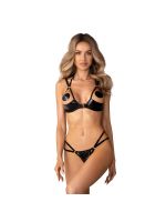 Комплект Obsessive Keira Lise 2-pcs crotchless set S/M