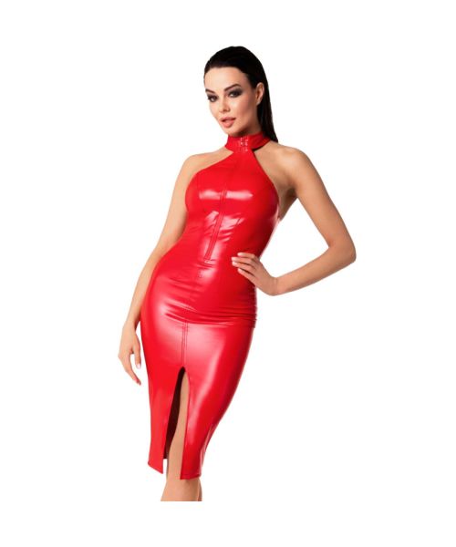 Сукня Noir Handmade F354 Red powerwetlook dress - XXL