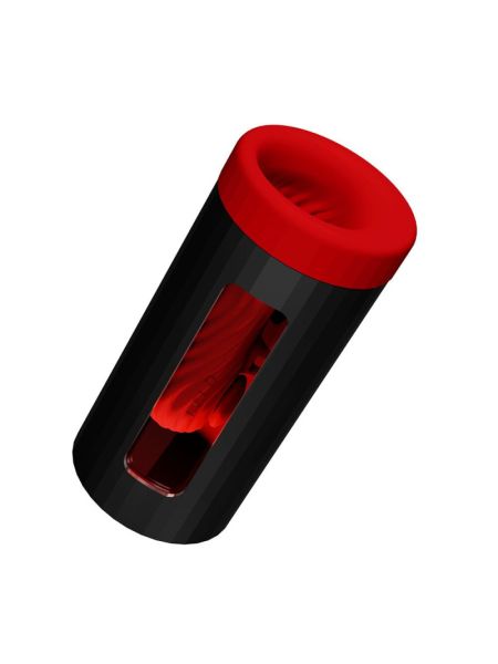 Смарт-мастурбатор LELO F1S V3 XL Red, збільшений, 2 мотори, 8 режимів, стимуляція звуковими хвилями