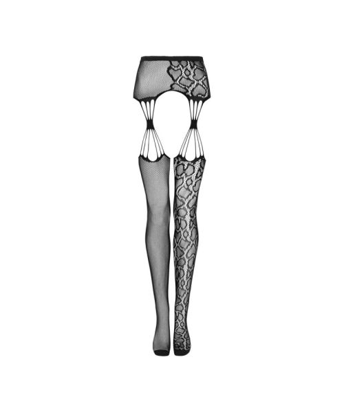 Еротичні колготки-бодістокінг Obsessive Garter stockings S821 S/M/L