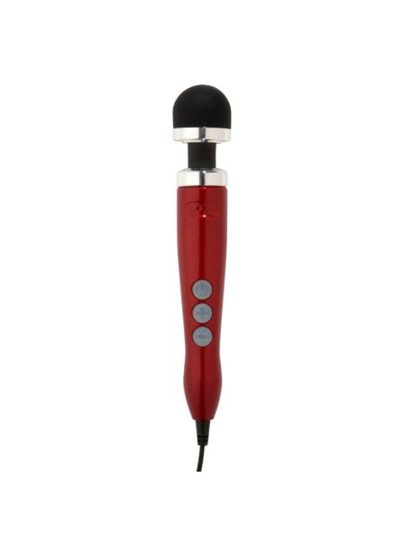 Вібромасажер DOXY Die Cast 3 Candy Red, дуже потужний, живлення 220В, металевий корпус
