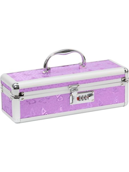Кейс для зберігання секс-іграшок BMS Factory - The Toy Chest Lokable Vibrator Case Purple з кодовим