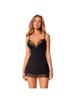 Сорочка та трусики Obsessive Bella Rou chemise & thong M/L