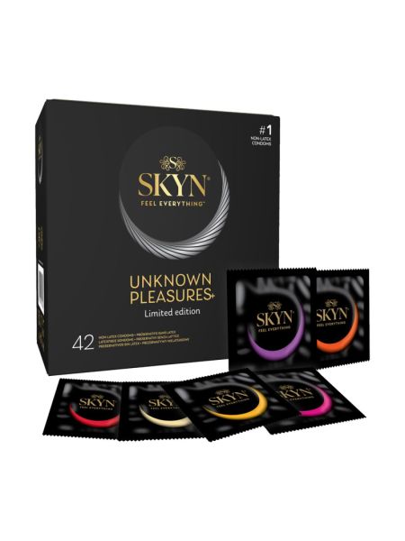 Безлатексні преміум-презервативи SKYN Unknown Pleasures 42 шт, 6 різних видів