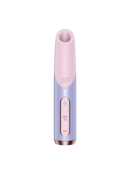 Вакуумний стимулятор Satisfyer Bold Kiss Violet, магнітна технологія 3D Air Pulse, 30 режимів роботи